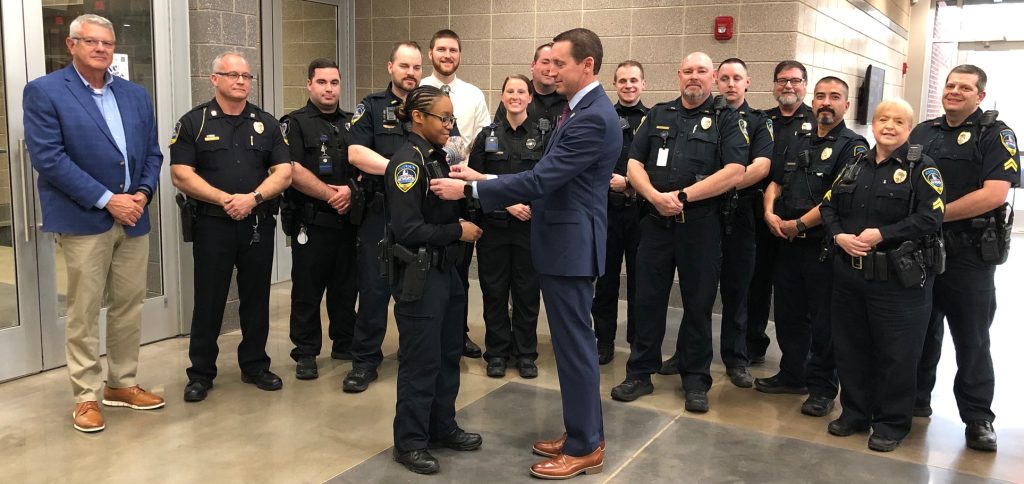 Officer Parlarche Presented with Silver Star for Bravery