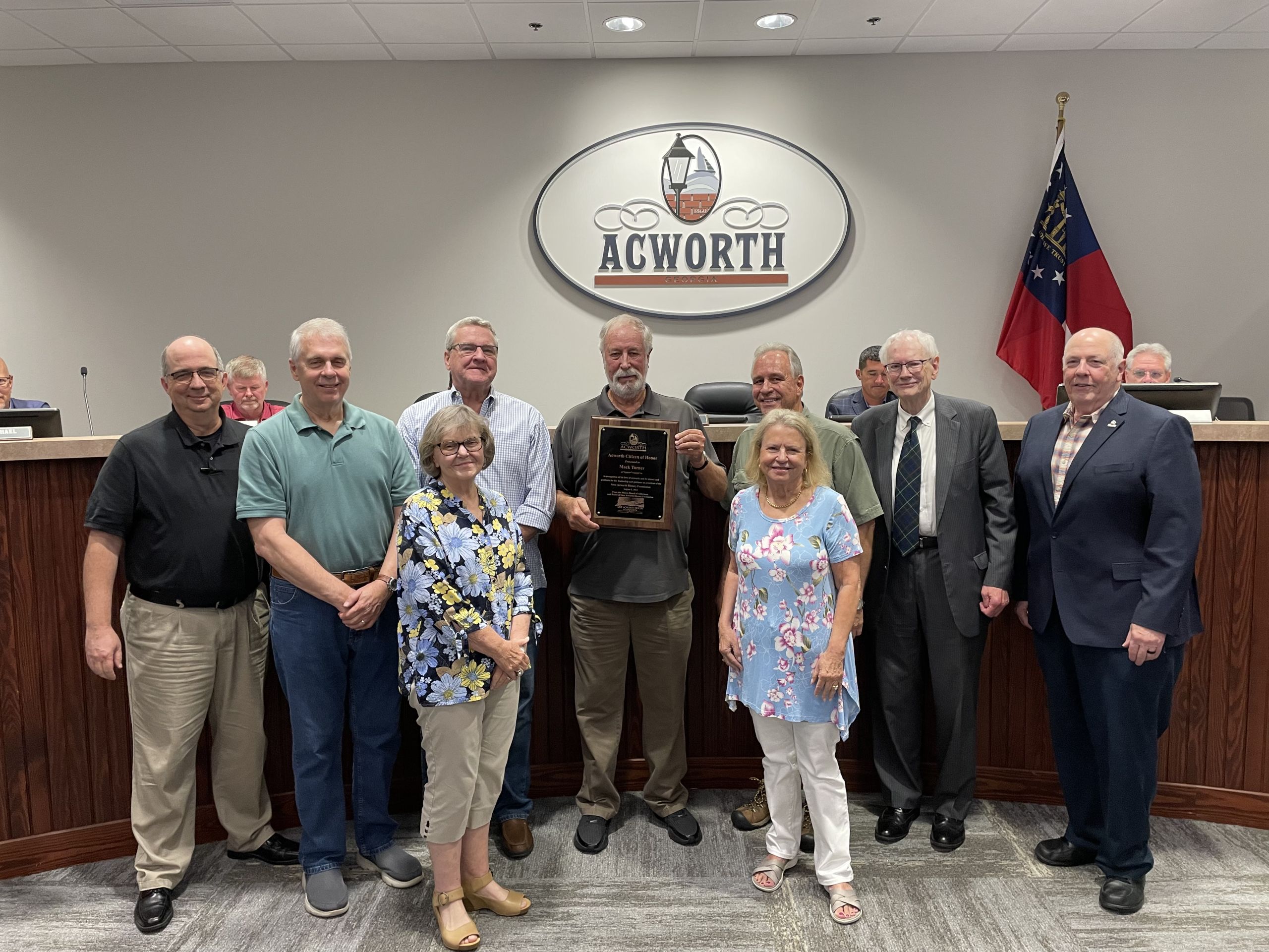 Image Save Acworth History Foundation Members at Acworth City Council